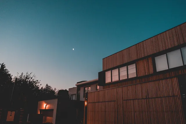 house, architecture, facade, exterior, modern property, moon, residence. Estate agent TikTok vs YouTube UK: choosing a channel